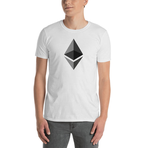 Ethereum T Shirt White Cryptocurrency Ethereum Tee Shirt Blockchain Digital Ledger T Shirt for Men - FlorenceLand