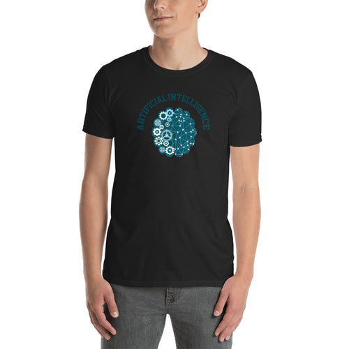 Artificial intelligence T Shirt Black AI Geek T Shirt for Men - FlorenceLand