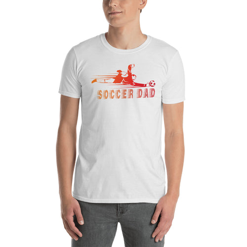Unisex Soccer Dad T-Shirt White Sporty Dad T Shirt Gift Idea - FlorenceLand