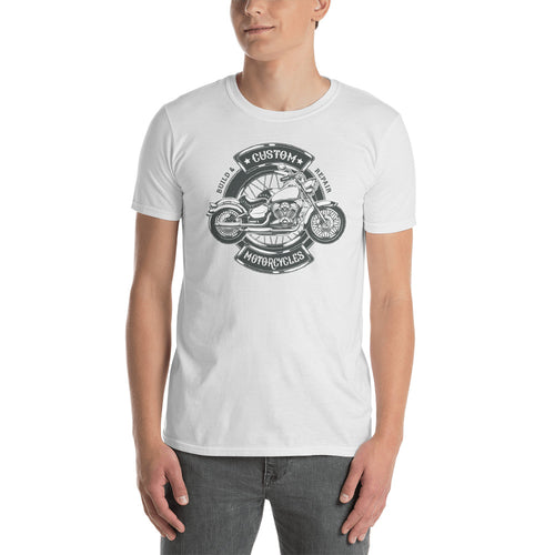 Motorcycle T Shirt White Motorcycle T Shirt Design Cotton Biker T Shirt for Men - FlorenceLand