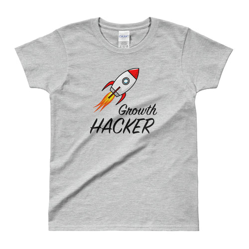 Growth Hacker T Shirt Grey Market Growth Hacker T Shirt for Women - FlorenceLand