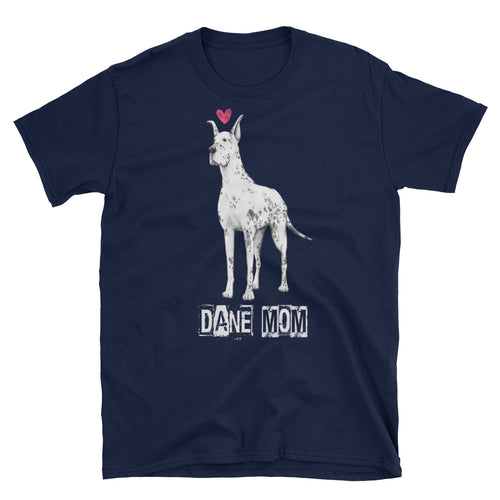 Great Dane Mom T Shirt Navy Great Dane Lady T Shirt Unisex Mothers Day Gift T Shirt Idea - FlorenceLand
