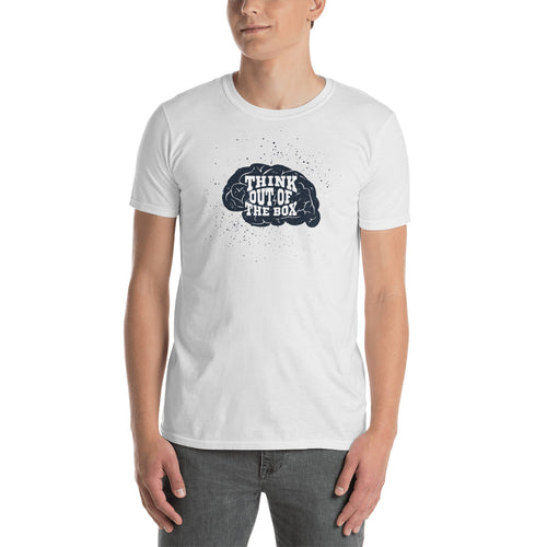 Think Out Of the Box T shirt White Innovative Ways T shirt Experimental Short-Sleeve T-Shirt - FlorenceLand