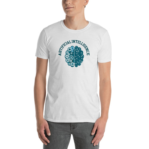 Artificial intelligence T Shirt White AI Geek T Shirt for Men - FlorenceLand