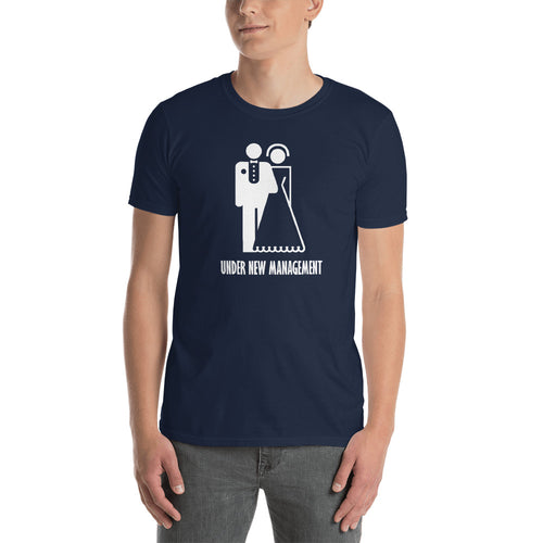 Just Married T Shirt Newly Married T Shirt Navy Under New Management T Shirt For Men - FlorenceLand