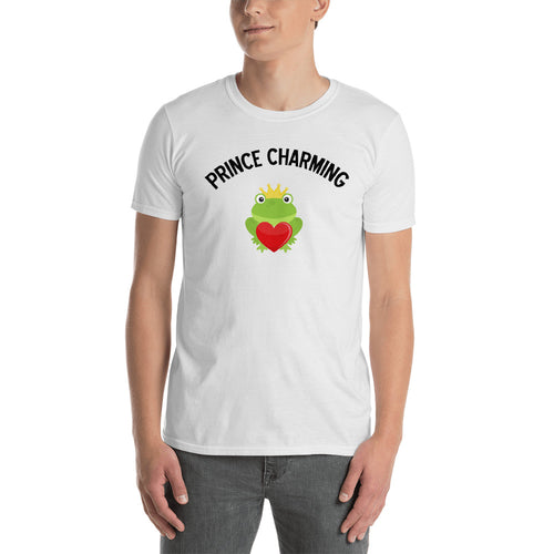 Frog Prince Charming T Shirt White Frog Charming Prince T Shirt for Men - FlorenceLand