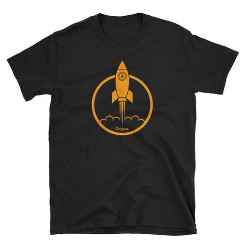 Bitcoin T Shirt Black Rocket Cryptocurrency Bitcoin Tee Shirt for Women - FlorenceLand