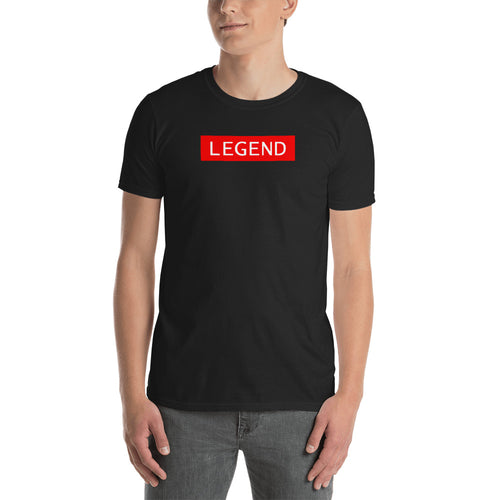 Legend T Shirt Black One Word Legend T Shirt for Men - FlorenceLand