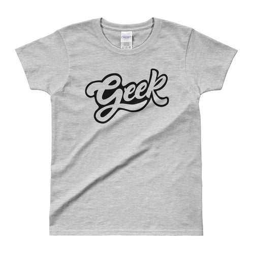 Geek T Shirts Nerd T Shirt Grey Geek Nerd T Shirt for Women - FlorenceLand