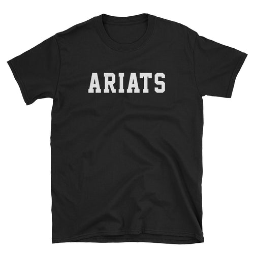 Ariats T Shirt Custom Made Personalized Ariats Name Print T Shirt Black Cotton Tee Shirt - FlorenceLand