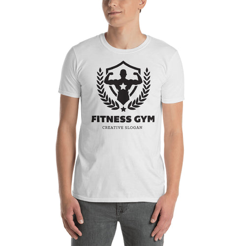 Buy Fitness Gym Creative Slogan T-Shirt for Men in White