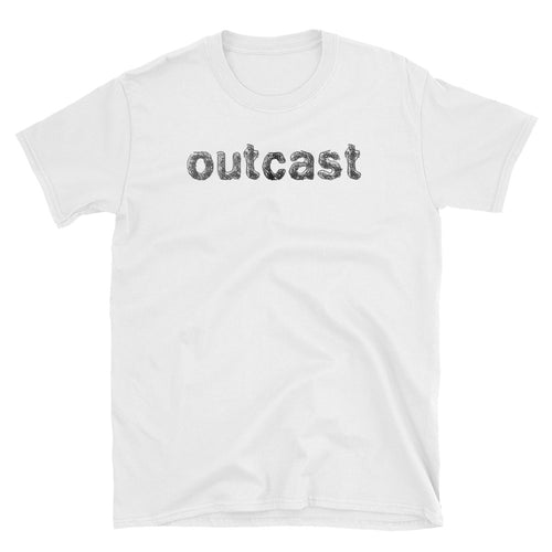 Outcast T Shirt White One Word Outcast T Shirt for Women - FlorenceLand