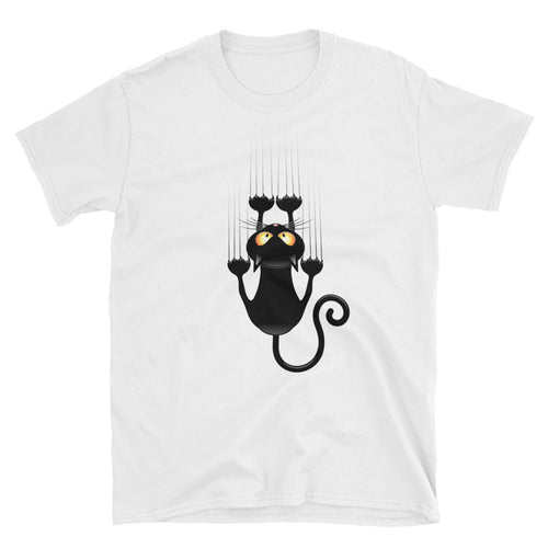 Unisex Cat T-Shirt White Cat Lover T Shirt - FlorenceLand