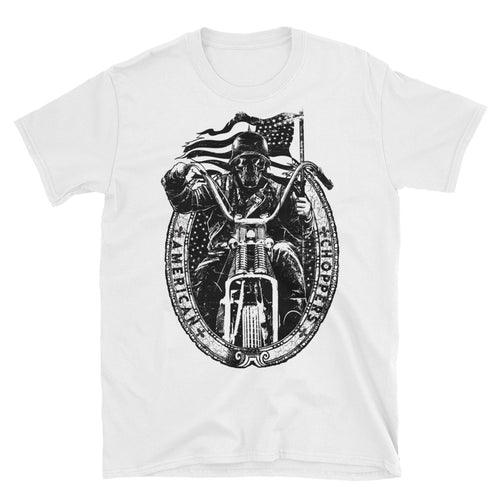 American Chopper T Shirt Custom Motorcycle T Shirt Skull Biker T Shirt for Men - FlorenceLand