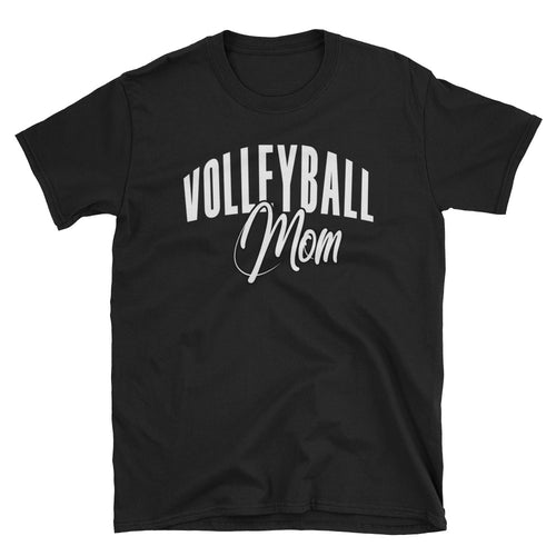 Volleyball Mom T Shirt Black Volleyball Gift T Shirt for Sporty Mums - FlorenceLand