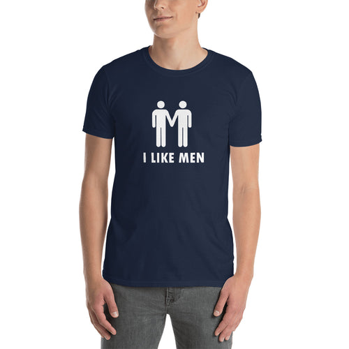 I Like Men T Shirt Navy I Like Men Gay Pride Guys T Shirt - FlorenceLand