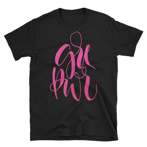 Girl Power T Shirt Black Short-Sleeve Grrl Power Empowerment T-Shirt for Women - FlorenceLand