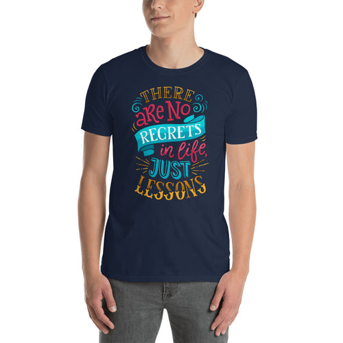 No Regrets T Shirt Navy There Are No Regrets in Life Just Lessons T Shirt Men - FlorenceLand