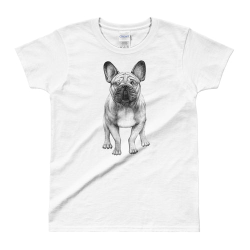 French Bulldog T Shirt White French Bulldog T Shirt for Women - FlorenceLand