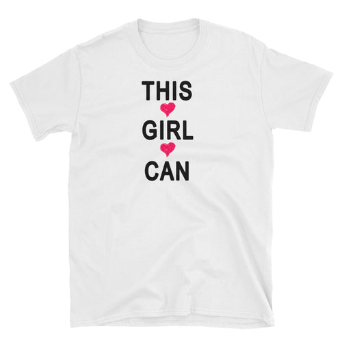 This Girl Can T-Shirt White Motivational T Shirt for Women - FlorenceLand