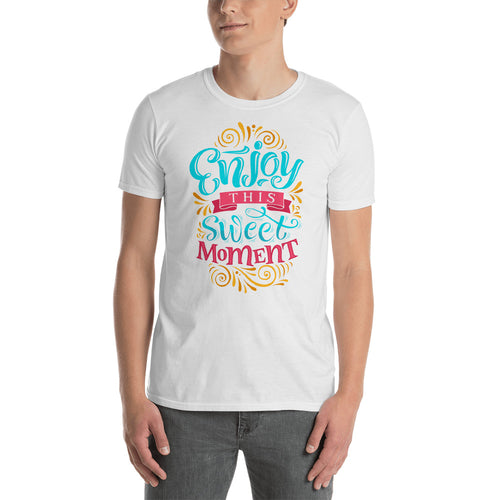 Enjoy This Sweet Moment T Shirt in White for Men - FlorenceLand