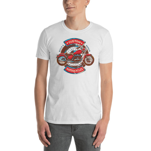 Custom Retro Vintage Motorcycle T Shirt White Triumph Biker T Shirt for Men - FlorenceLand