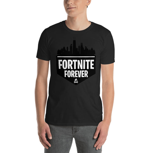 Fortnite T Shirt Black Fortnite Forever Gaming T Shirt for Geek Men - FlorenceLand