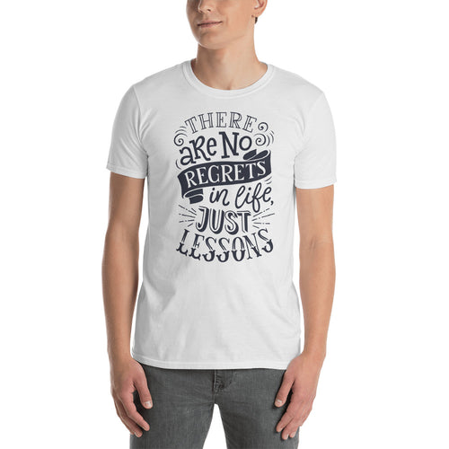 No Regrets T Shirt White There Are No Regrets in Life Just Lessons T Shirt Men - FlorenceLand