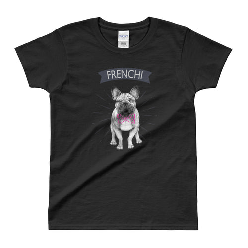 French Bulldog T Shirt Black Dog Lover T Shirt Cute Bulldog T Shirt for Women - FlorenceLand