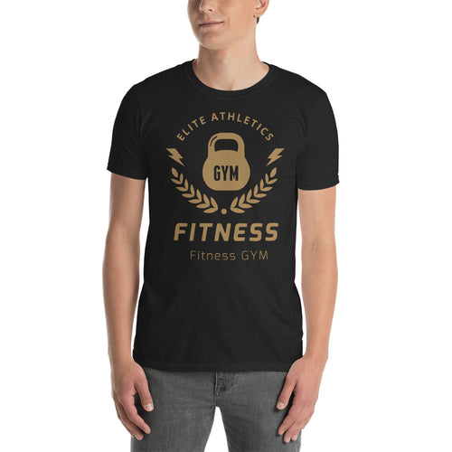 Buy Elite Athletics Fitness Gym T-Shirt for Men in Black