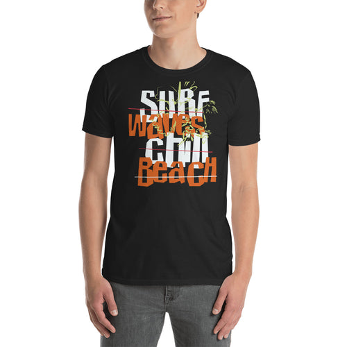 Buy Surf Waves Chill Beach T-Shirt for Men in Black