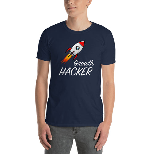 Growth Hacker T Shirt Navy Market Growth Hacker T Shirt for Men - FlorenceLand