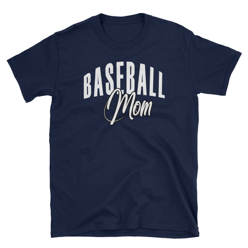Baseball Mom T Shirt Navy Baseball Tee Gift All Sizes Including Plus Size Baseball Mum T Shirt - FlorenceLand