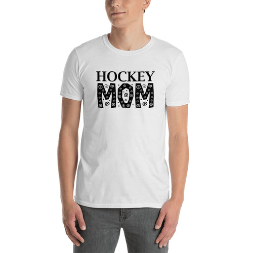 Hockey Mom T Shirt White Unisex Hockey Mom T Shirt Sporty Mom Tee - FlorenceLand