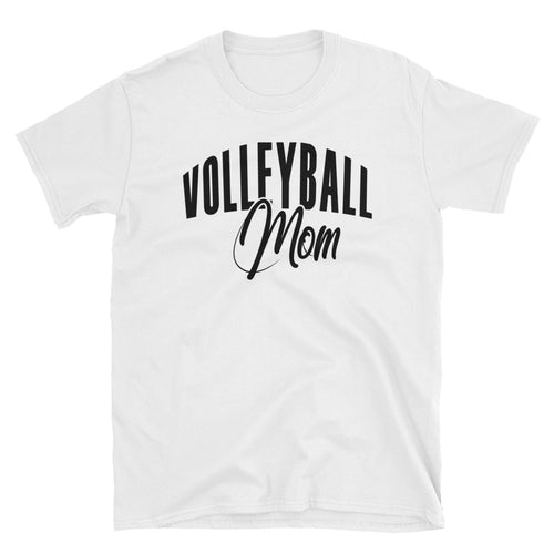 Volleyball Mom T Shirt White Volleyball Gift T Shirt for Sporty Mums - FlorenceLand