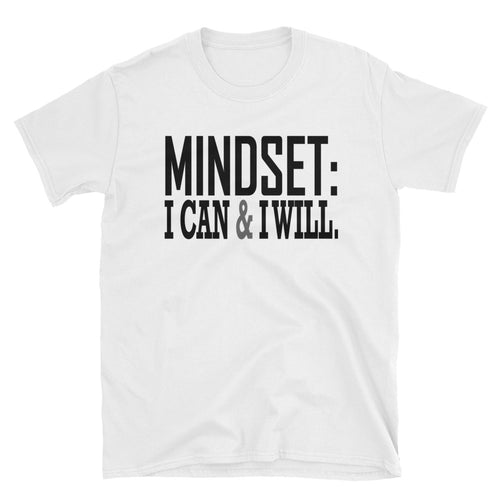 Mindset T Shirt White Mindset, I Can Do it & I Will Do It T Shirt for Women - FlorenceLand