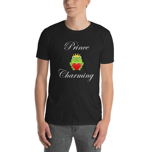 Prince Charming T Shirt Black Frog Prince T Shirt for Men - FlorenceLand