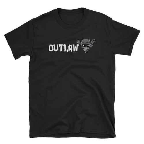 Outlaw T Shirt Black Outlaw One Word T Shirt for Women - FlorenceLand