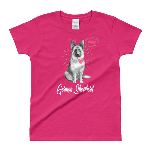 German Sheppard T Shirt Pink German Sheppard Mom T Shirt for Women - FlorenceLand