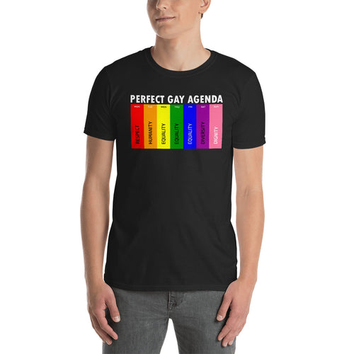 Gay Agenda T Shirt Black Man Fit Perfect Gay Agenda T Shirt - FlorenceLand