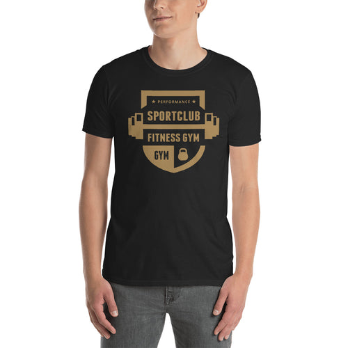 Buy Performance Sports Club Fitness Gym T-Shirt for Men in Black