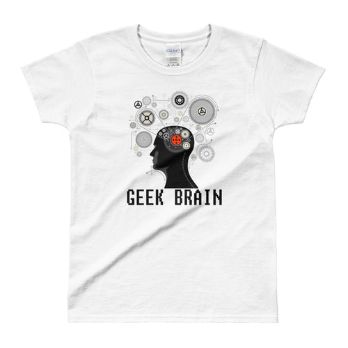 Geek Brain T Shirt White Inside Geek Brain T Shirt for Men - FlorenceLand