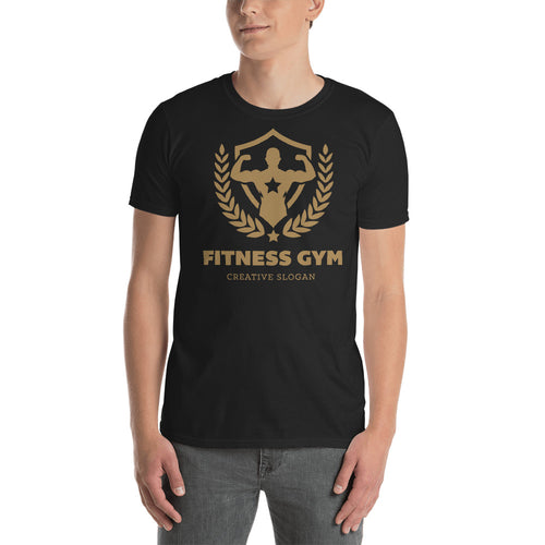 Buy Fitness Gym Creative Slogan T-Shirt for Men in Black