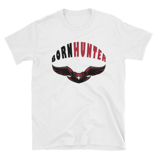 Born Hunter Eagle T Shirt White Eagle Hunter T Shirt for Men - FlorenceLand