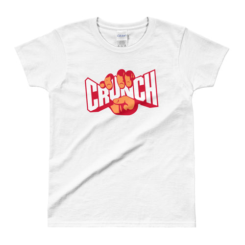 Crunch T Shirt White Fitness T Shirt Crunches T Shirt for Women - FlorenceLand