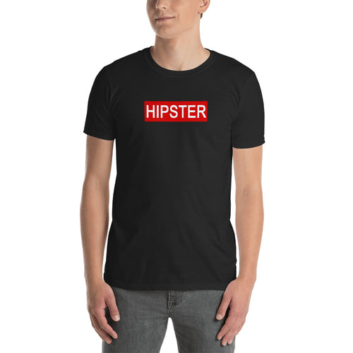Hipster T Shirt Black Hipster Dude T Shirt Cotton T Shirt for Men - FlorenceLand
