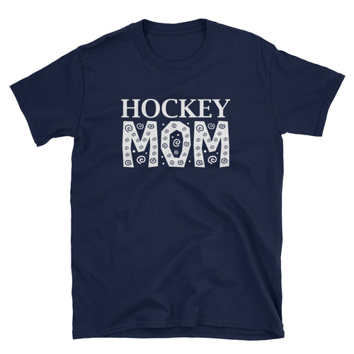 Hockey Mom T Shirt Navy Unisex Hockey Mom T Shirt Sporty Mom Tee - FlorenceLand