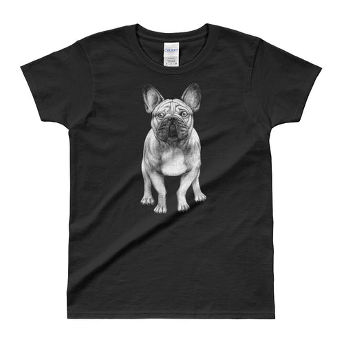 French Bulldog T Shirt Black French Bulldog T Shirt for Women - FlorenceLand