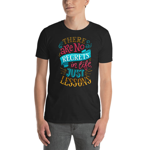 No Regrets T Shirt Black There Are No Regrets in Life Just Lessons T Shirt Men - FlorenceLand