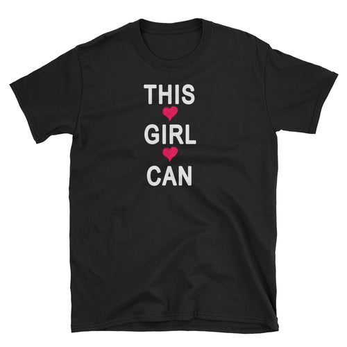 This Girl Can T-Shirt Black Motivational T Shirt for Women - FlorenceLand